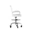 Flash Furniture White LeatherSoft Drafting Chair with Skate Wheels GO-2286B-WH-RLB-GG - alternate 7